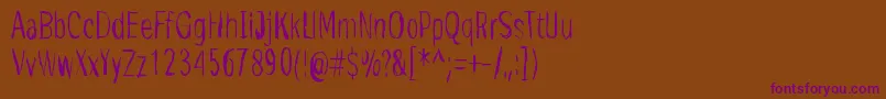 Шрифт Edge – фиолетовые шрифты на коричневом фоне