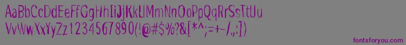 Шрифт Edge – фиолетовые шрифты на сером фоне