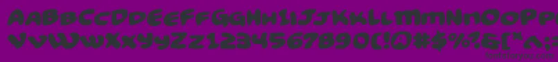 Funnypagesexpand Font – Black Fonts on Purple Background