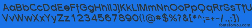 SfflorencesansrevBolditali Font – Black Fonts on Blue Background