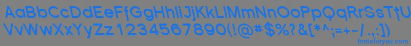 SfflorencesansrevBolditali Font – Blue Fonts on Gray Background