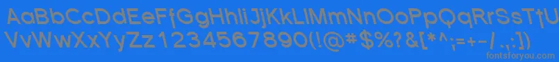 SfflorencesansrevBolditali Font – Gray Fonts on Blue Background