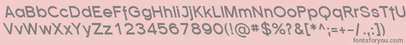 SfflorencesansrevBolditali Font – Gray Fonts on Pink Background