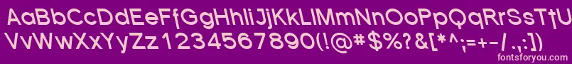 SfflorencesansrevBolditali Font – Pink Fonts on Purple Background