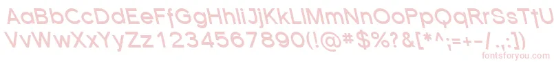SfflorencesansrevBolditali Font – Pink Fonts on White Background