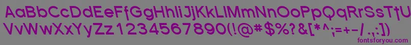 SfflorencesansrevBolditali Font – Purple Fonts on Gray Background