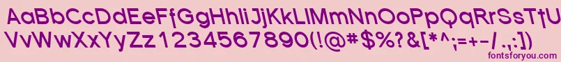 SfflorencesansrevBolditali Font – Purple Fonts on Pink Background