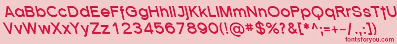 SfflorencesansrevBolditali Font – Red Fonts on Pink Background