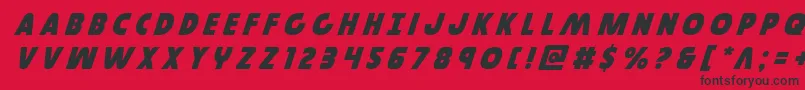 Governortitleital Font – Black Fonts on Red Background