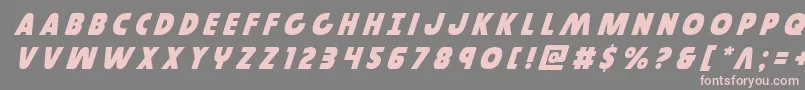 Governortitleital Font – Pink Fonts on Gray Background