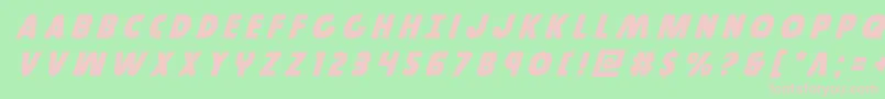 Шрифт Governortitleital – розовые шрифты на зелёном фоне