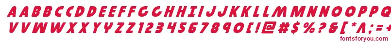 Шрифт Governortitleital – красные шрифты на белом фоне