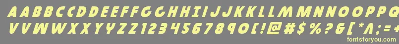 Governortitleital Font – Yellow Fonts on Gray Background