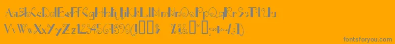 Dizajner Font – Gray Fonts on Orange Background