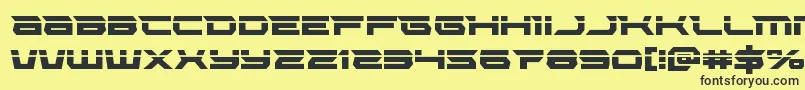 Lethalforcelaser Font – Black Fonts on Yellow Background