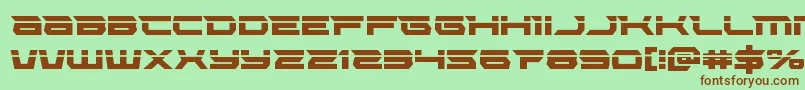 Lethalforcelaser Font – Brown Fonts on Green Background