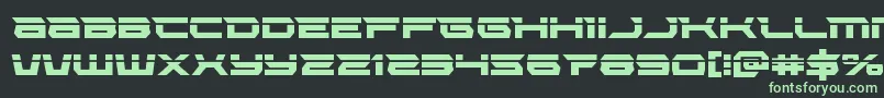 Lethalforcelaser Font – Green Fonts on Black Background