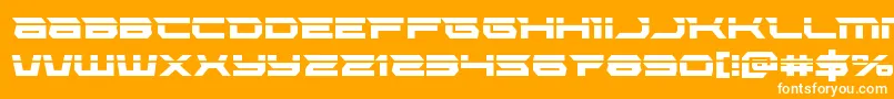Lethalforcelaser Font – White Fonts on Orange Background