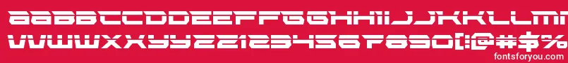 Lethalforcelaser Font – White Fonts on Red Background