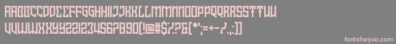 フォントInterlewd – 灰色の背景にピンクのフォント