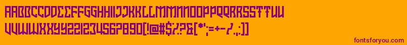 Interlewd Font – Purple Fonts on Orange Background