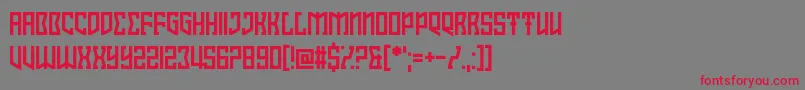 Interlewd Font – Red Fonts on Gray Background