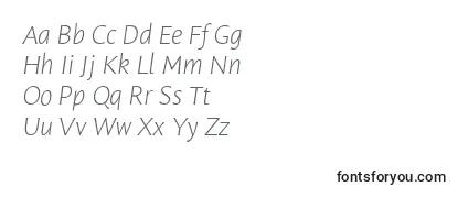 LeksasansproExtralightItalic-fontti