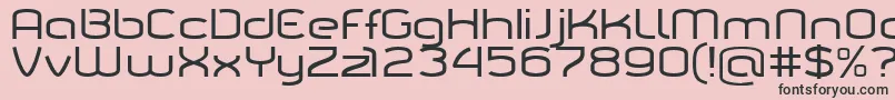 Tarpino Font – Black Fonts on Pink Background