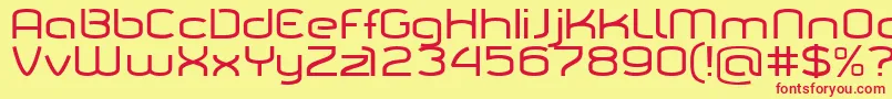 Tarpino Font – Red Fonts on Yellow Background