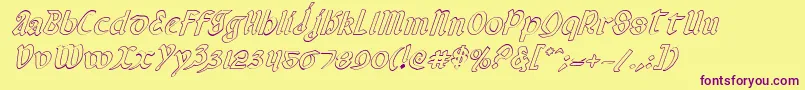 En savoir plus sur la police ValeriusOutlineItalic Police ValeriusOutlineItalic – polices violettes sur fond jaune