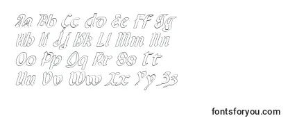 ValeriusOutlineItalic Font