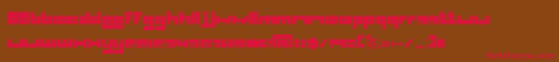 BnSpaceChick Font – Red Fonts on Brown Background