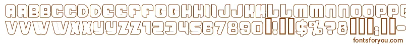 PasseigA-fontti – ruskeat fontit valkoisella taustalla