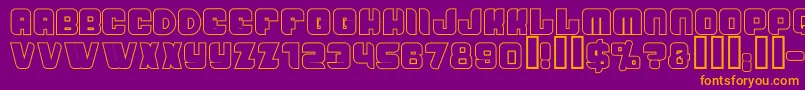 PasseigA Font – Orange Fonts on Purple Background