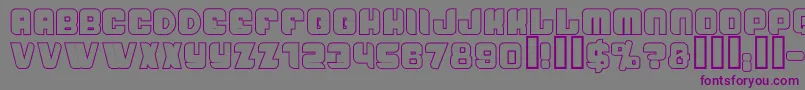 Шрифт PasseigA – фиолетовые шрифты на сером фоне