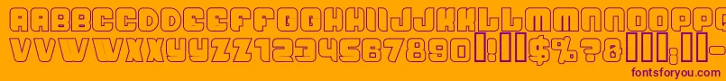 Шрифт PasseigA – фиолетовые шрифты на оранжевом фоне