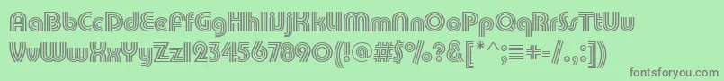 Pumptrid Font – Gray Fonts on Green Background