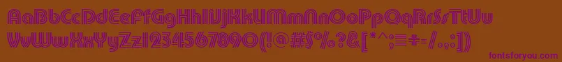 Pumptrid Font – Purple Fonts on Brown Background