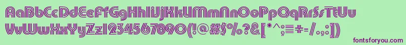 Pumptrid Font – Purple Fonts on Green Background