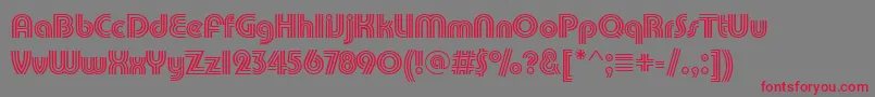 Pumptrid Font – Red Fonts on Gray Background