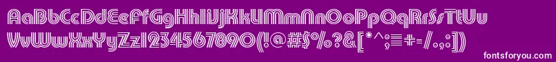 Pumptrid Font – White Fonts on Purple Background