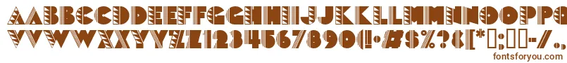 Popticstwo Font – Brown Fonts on White Background
