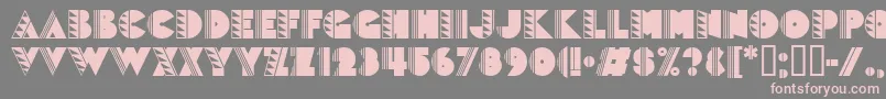 Popticstwo Font – Pink Fonts on Gray Background