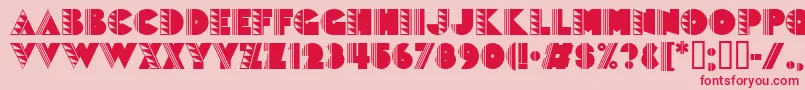 Popticstwo Font – Red Fonts on Pink Background