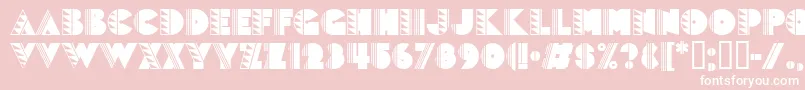Popticstwo Font – White Fonts on Pink Background