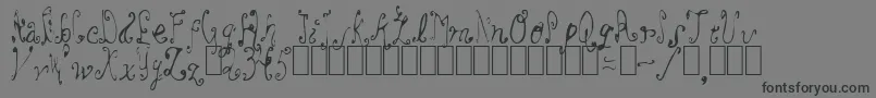 OooLaLa Font – Black Fonts on Gray Background