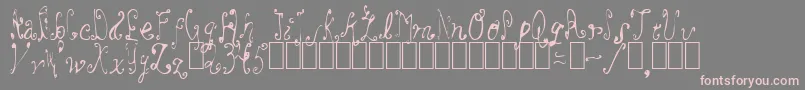 OooLaLa Font – Pink Fonts on Gray Background