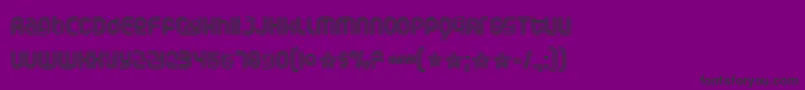 フォントRollogli – 紫の背景に黒い文字
