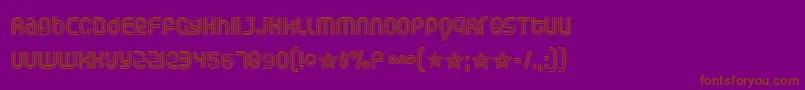 Rollogli Font – Brown Fonts on Purple Background