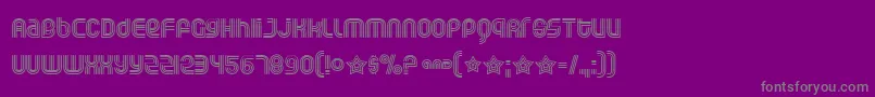 Rollogli Font – Gray Fonts on Purple Background